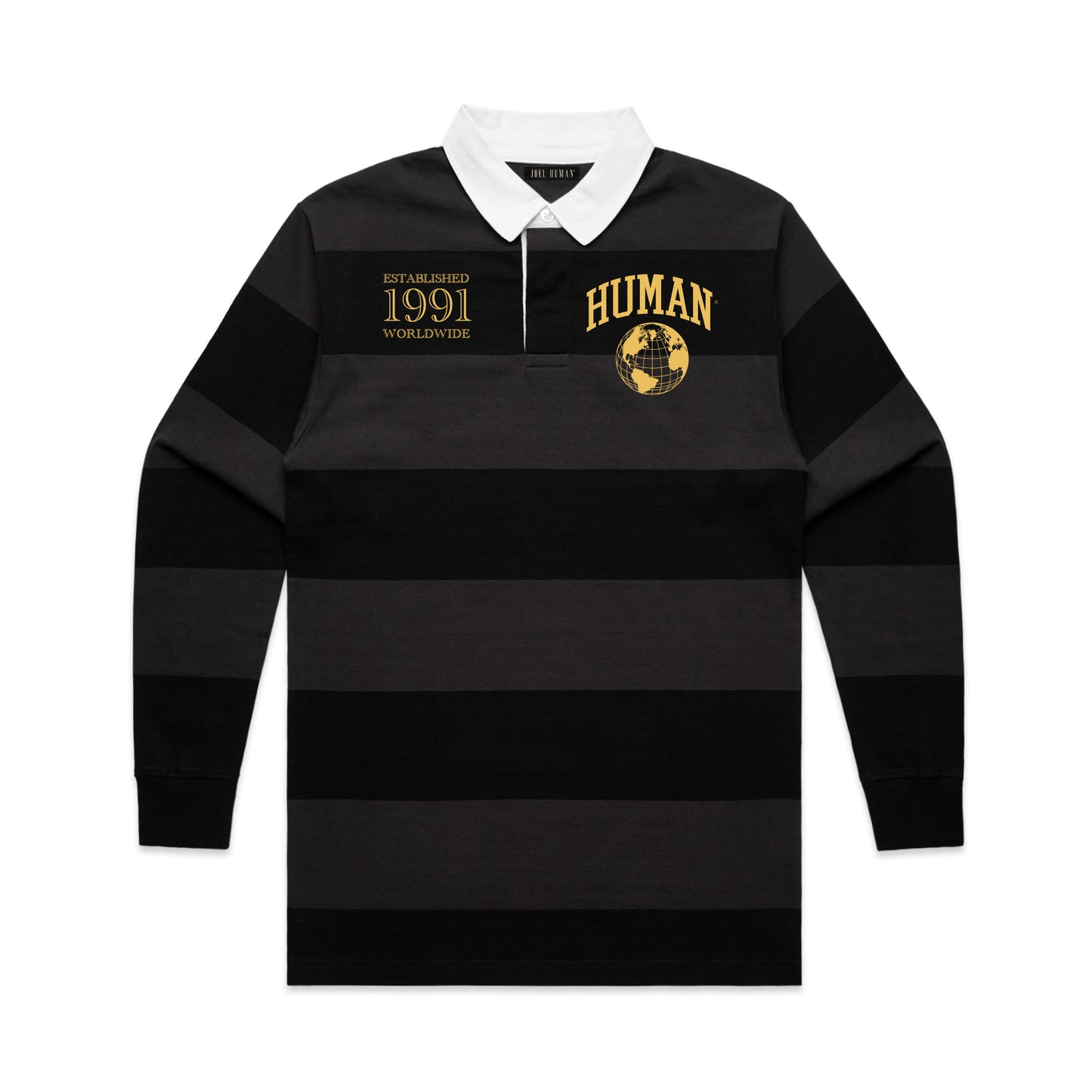 Human Striped Rugby Shirt