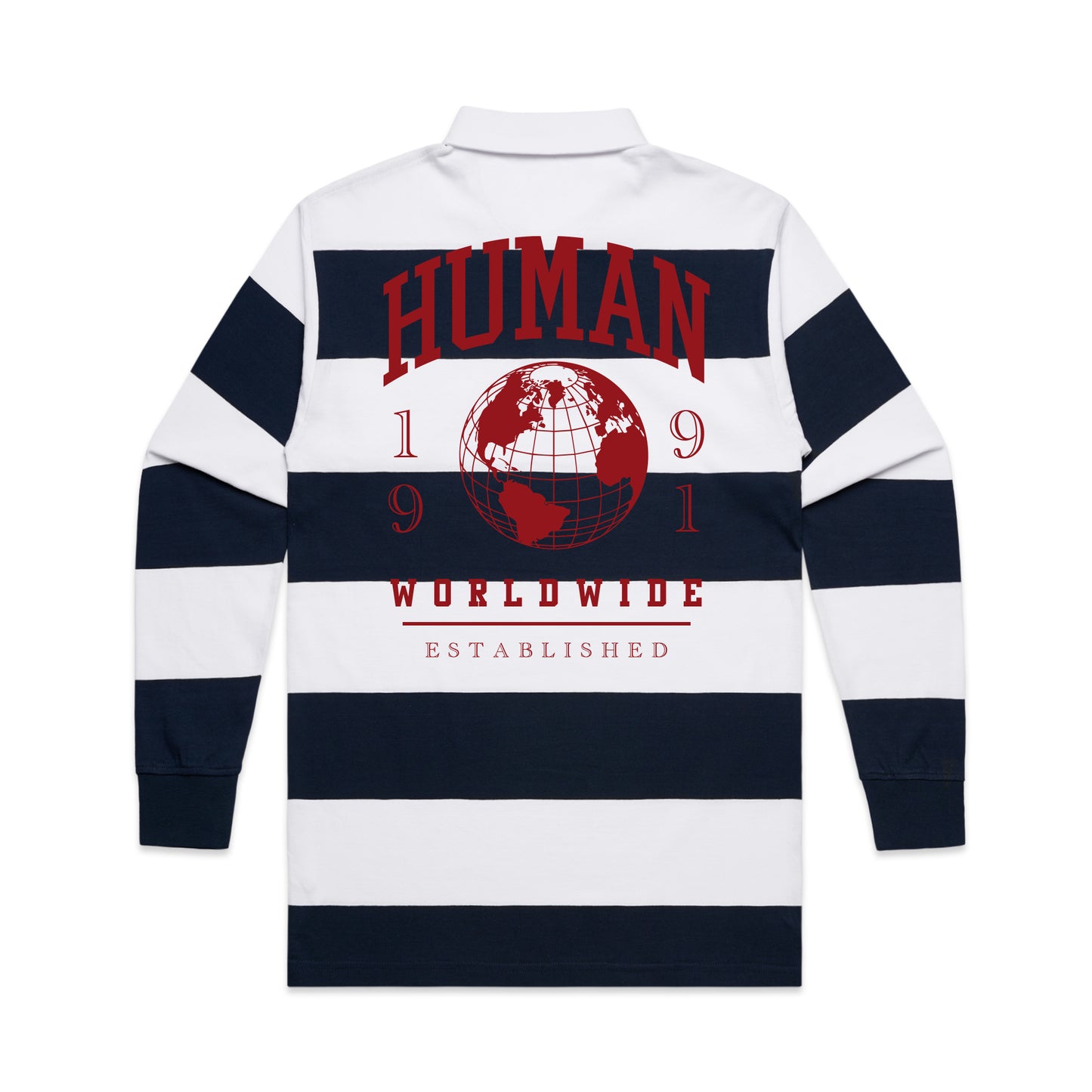 Human Striped Rugby Shirt